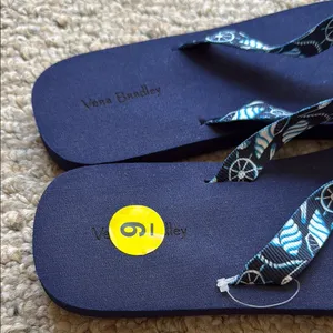 Vera Bradley Navy Flip Flops thumbnail 3