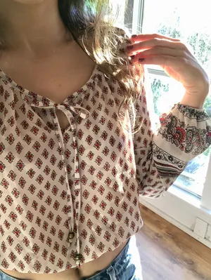 LA Hearts Printed Crop Top thumbnail 3