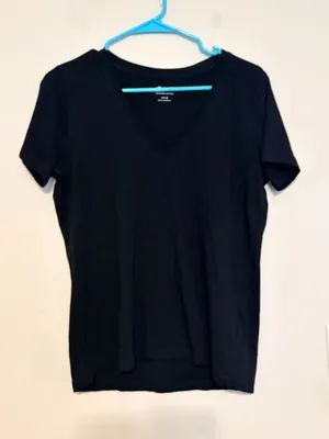 Women's Madewell Black Softfade Cotton Short Sleeve T-Shirt Size Small thumbnail 1