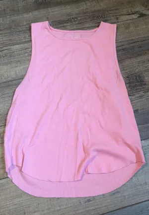 Pink Ribbed American Eagle Tank Top large  thumbnail 1