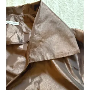 Larry Levine Top Womens Size XL Brown Beaded Waist Peplum Vintage Deadstock 90s thumbnail 13