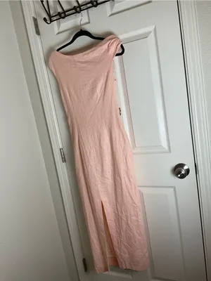 Zara Asymmetrical Linen Blend Draped Dress Woman’s Size S thumbnail 9