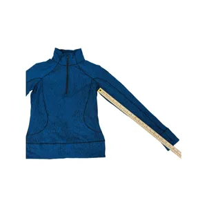 Lululemon Blue Mock Neck Pullover Jacket No Hood Size 6 Fit Fair thumbnail 7