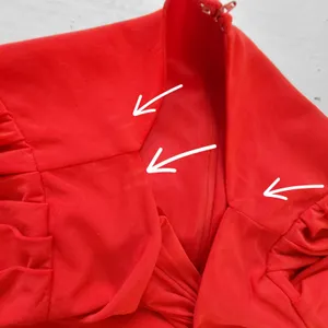 $398 Mac Duggal Ieena Formal Evening Gown Womens 10 Red Maxi Dress Wedding Party thumbnail 15