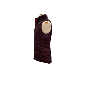 Lululemon Layer Up Reversible Vest‎ Burgundy Red Insulated Full Zip Size 6 thumbnail 4