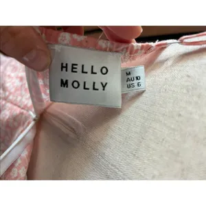 Hello Molly Princess Polly Mini Dress Light Pink Floral Size M thumbnail 5
