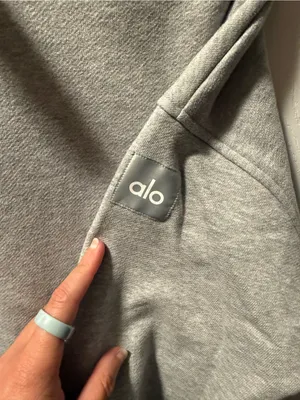 Alo Yoga Accolade Crewneck Sweatshirt Athletic Heather Grey Size XXS thumbnail 4