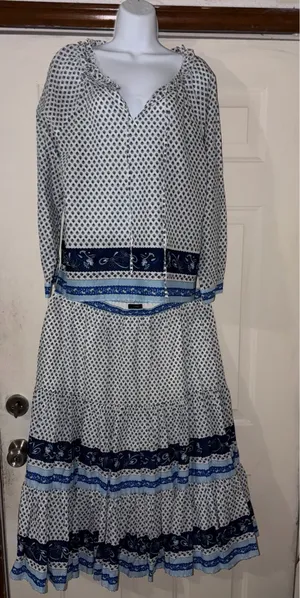 J.crew Size M top and size L skirt thumbnail 1