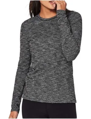 Lululemon Kitsilano‎ Black White Long Sleeve Top thumbnail 1