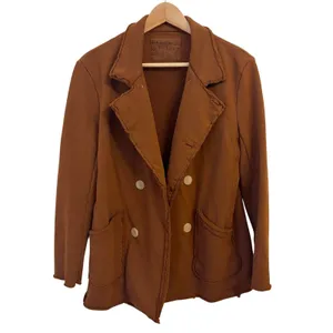 Frank & Eileen Belfast Peacoat S Cinnamon Brown Triple Fleece Preppy Minimalist thumbnail 3
