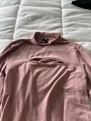 Express Rosewood Mock Neck Long Sleeve Bodysuit thumbnail 3