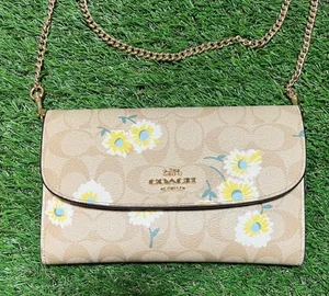 Coach Gemma bag in Signature Canvas with a Daisy print crossbody thumbnail 1
