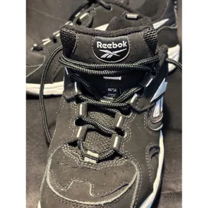 Reebok Walking Shoes‎ Womens 8.5 Black White Low Top Sneakers 2-42913 RA 804 FLU thumbnail 5