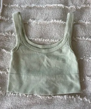 Aerie Tank Top Ribbed Cropped thumbnail 1