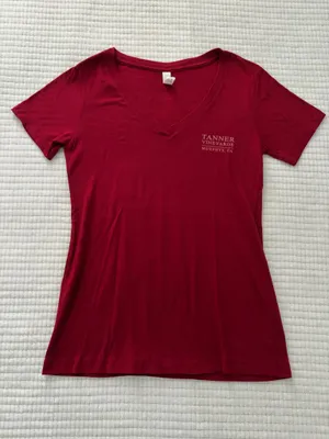 Red Tee with Dancing Skeleton Graphic Size S thumbnail 2