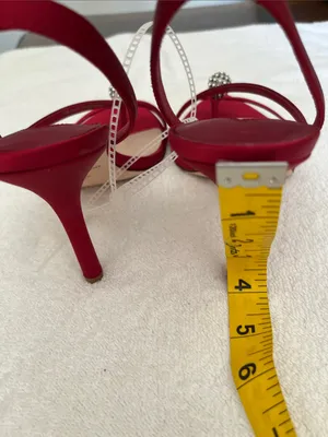 ANTONIO MELANI Red Crystal-Embellished Slingback Heel thumbnail 7