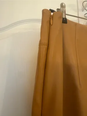 Express Faux Leather Pencil Skirt in Camel Brown NWT! thumbnail 5