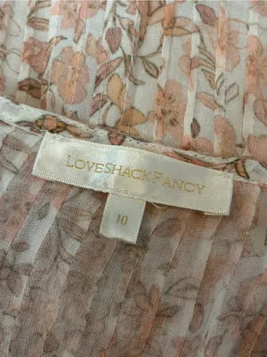 Loveshackfancy bohemian fairy girly Tove Sleeveless Floral Midi Dress size 10 thumbnail 4