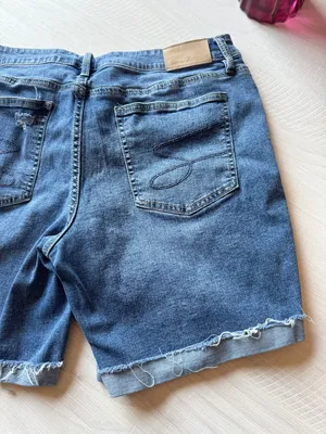 Seven7 Women's Relaxed Bermuda Distressed Denim Shorts thumbnail 8