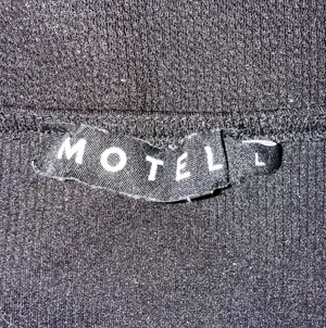 Motel Rocks Top Crop Black thumbnail 4