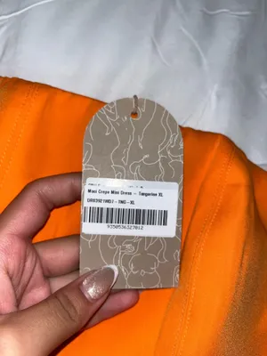 Meshki Strapless Mini Dress Orange Maci Crepe thumbnail 2