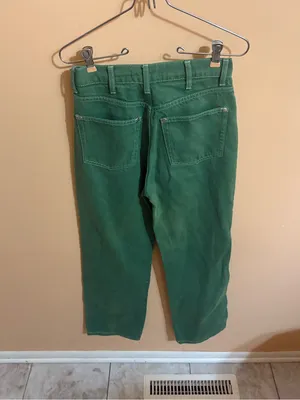 Reformation Cowboy High Rise Straight Leg Jeans in Green thumbnail 6