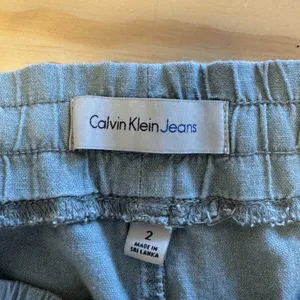 Calvin Klein Jeans Sage Green Linen Blend Joggers Womens Size 2 Utility Pants thumbnail 5