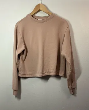 Outdoor Voices Cropped Crewneck Sweatshirt Size Small thumbnail 1