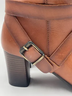 Pikolinos Made in Spain Brown Tall Leather Heeled Boots Womens 37 Riding thumbnail 6