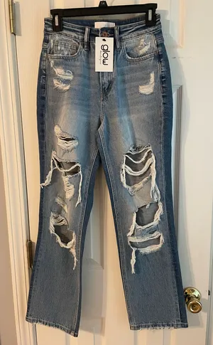 Boutique two toned jeans Blue Size 25 thumbnail 1