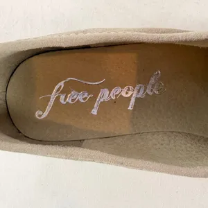 Free People Suede Pointed Toe Slip On Ankle Bootie in Taupe‎ Size 10 or 41 thumbnail 8