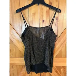 Deb black gold metallic Cami size 2X NWT (0812) thumbnail 4