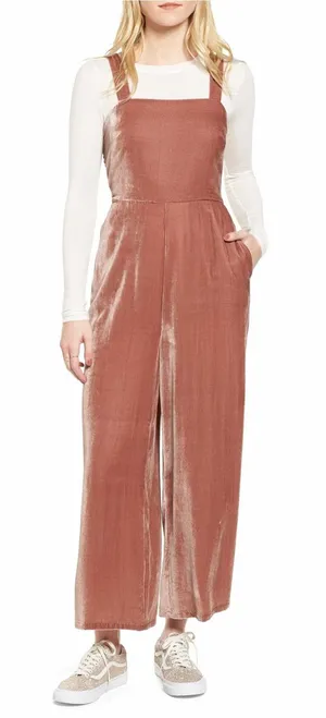 MADEWELL Velvet Cropped Jumpsuit‎ thumbnail 1