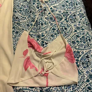 NWT Princess Polly Karalle Skirt Set Cream / Pink Size 12 thumbnail 11
