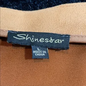 Shinestar Tan Faux Suede Mini Skirt Camel Brown Vegan Suede High Waisted Bottom thumbnail 4