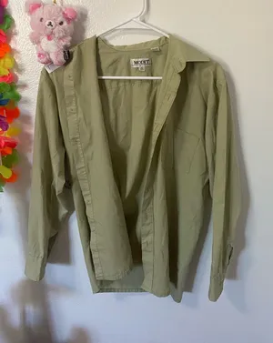 Modit matcha colored button up Green thumbnail 1