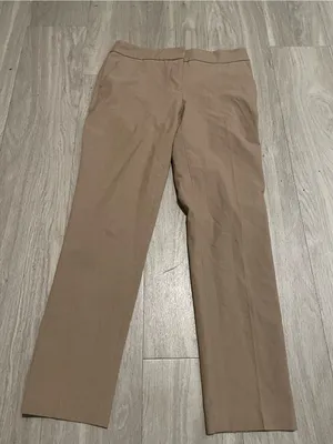 Karl Lagerfeld Straight Leg Trousers in Taupe Brown thumbnail 1