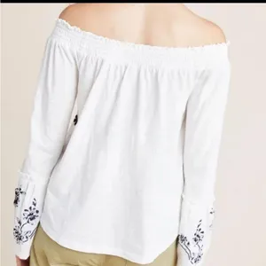 Anthropologie Embroidered‎ Floral Top size S thumbnail 7