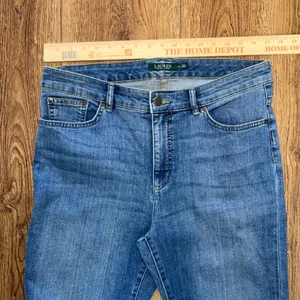 Lauren Ralph Lauren Straight Leg blue Jeans‎ Womens 12 capsule denim Minimalist thumbnail 3