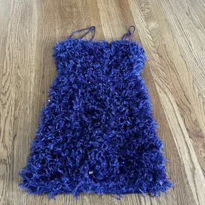 Urban Outfitters Purple feather mini dress thumbnail 1