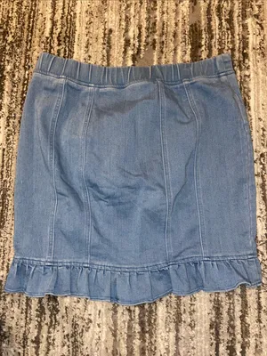 Blashe elastic waist denim skirt size large thumbnail 2