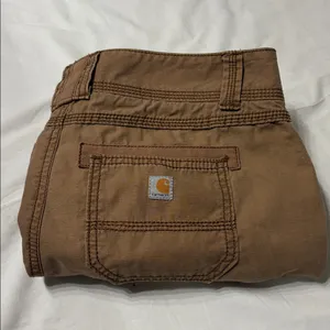 Carhartt Tan Relaxed Fit Capri Pants Ripstop 100% Cotton Farmcore SZ 6 thumbnail 14