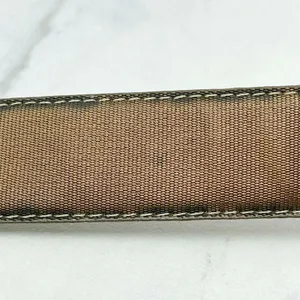 Vintage Ritz Bronze Faux Leather Belt Gold Hardware Small (S) ✨ thumbnail 5