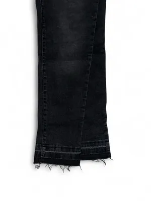 SheIn Black Maternity Skinny Jeans with Over-Belly Panel thumbnail 4