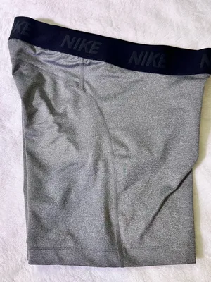 Nike Gray Athletic Shorts with Black Waistband thumbnail 2