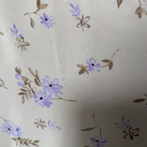 VTG 90s Women Indie Grunge‎ Maxi Jumper Dress 6 Tan Purple Floral 90s Summer thumbnail 7