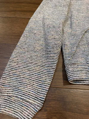 Madewell Textured Turtleneck Sweater in Heathered Neutrals Size Medium - C68-023 thumbnail 4