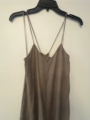 Zara Taupe Slip Jumpsuit thumbnail 3