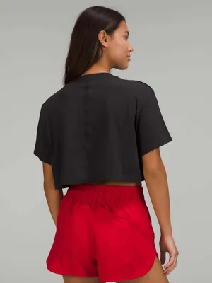 Lululemon All Yours Cropped T-Shirt Black thumbnail 3