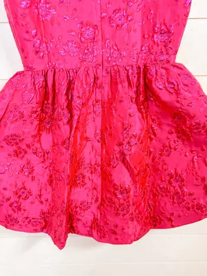 NEW Amanda Uprichard Addison Fuchsia Bubble Mini Dress, Medium, MSRP $236 thumbnail 16